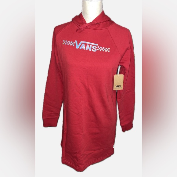 Vans Dresses & Skirts - Vans Red Sweatshirt dress - NWT